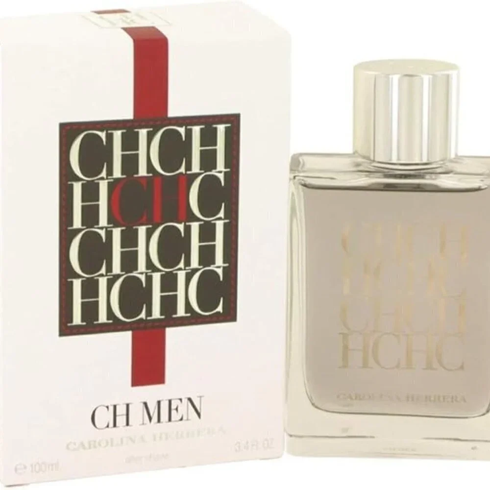 New In Box Carolina Herrera CH After Shave Lotion-100ml/3.4oz Sealed Packaging